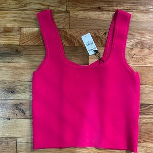 Express Pink Crop Tank Top
